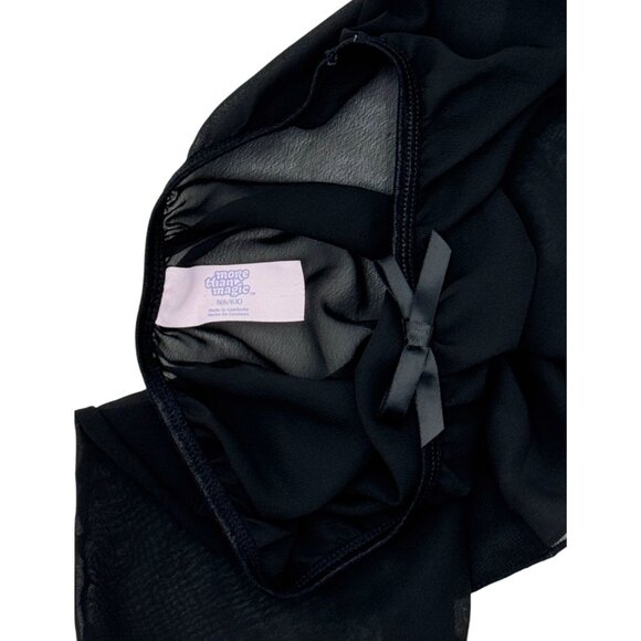 Girls' Dance Activewear Skirt - More Than Magic Size M 6/6X Black Elastic Waist - Picture 4 of 4